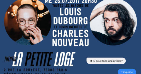 Louis Dubourg et Charles Nouveau à la Petite Loge