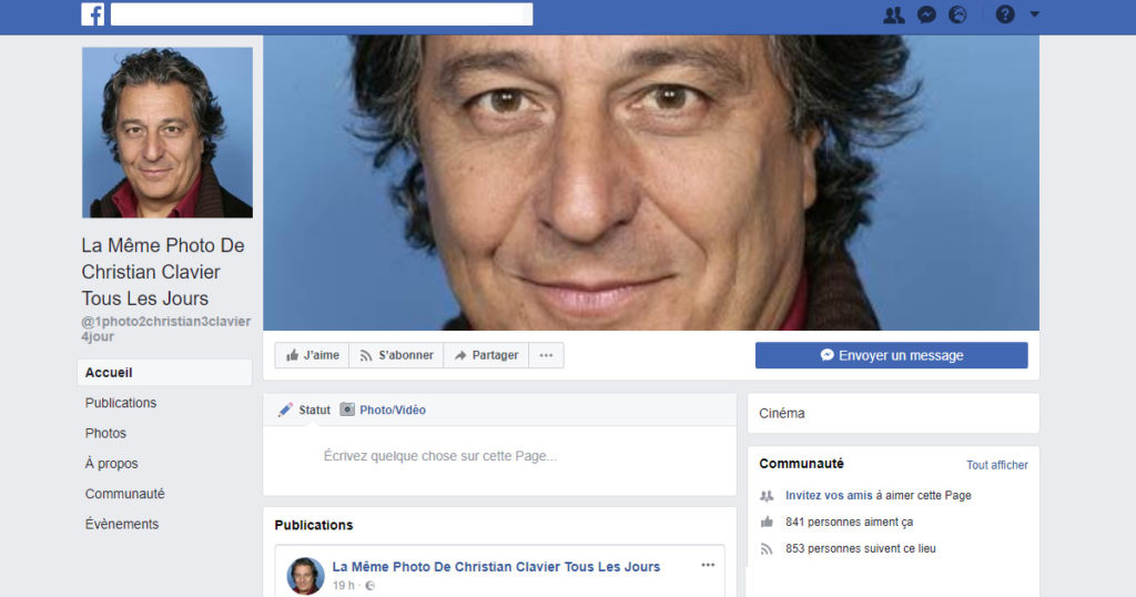 La même photo de Christian Clavier tous les jours