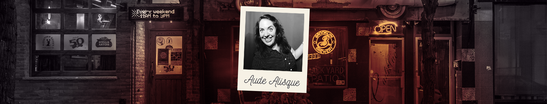 Portrait d’Aude Alisque, humoriste et autrice