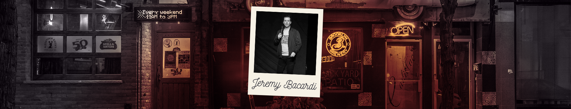 Interview et portrait de l'humoriste Jeremy Bacardi, organisateur du Fada Comedy Club