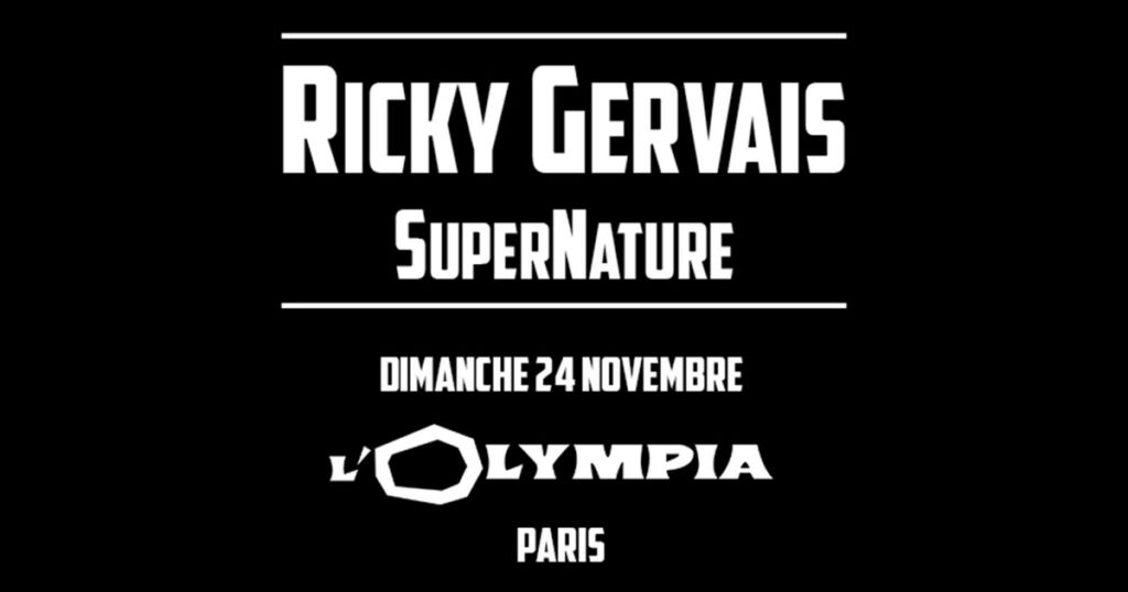 Ricky Gervais et son spectacle Supernature à l’Olympia