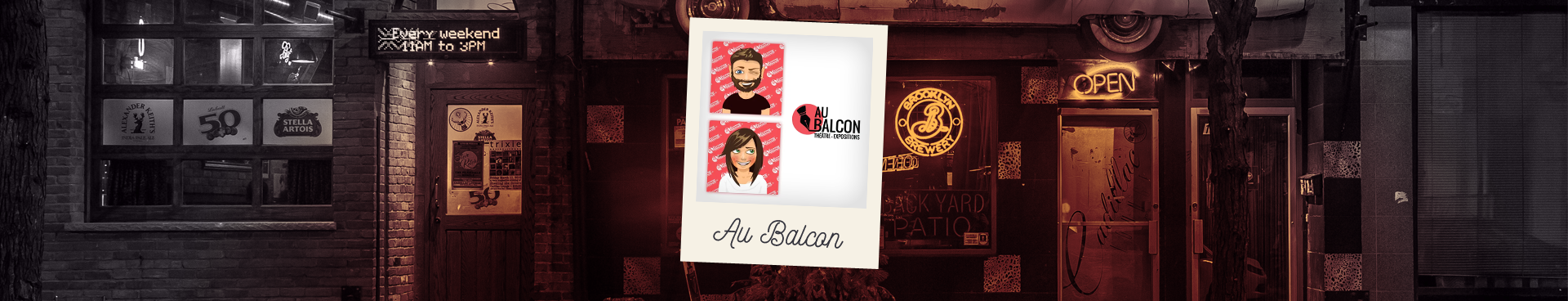 Portrait des fondateurs d’Au Balcon, un site web de passionnés consacré au théâtre