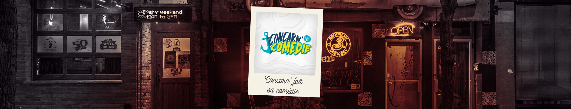 Logo du festival humour Concarn’ fait sa comédie