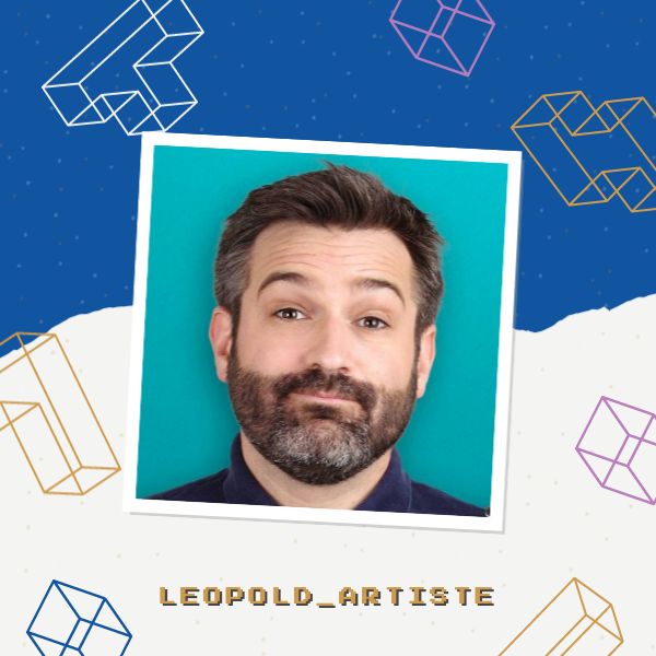 Léopold sur Twitch (pseudo : leopold_artiste)