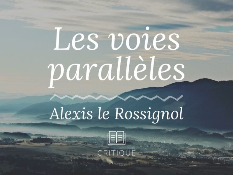 Les voies parallèles - critique du roman d’Alexis le Rossignol