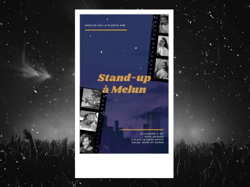 Stand-up à Melun : affiche fictive de la soirée Jacques-a-Rit