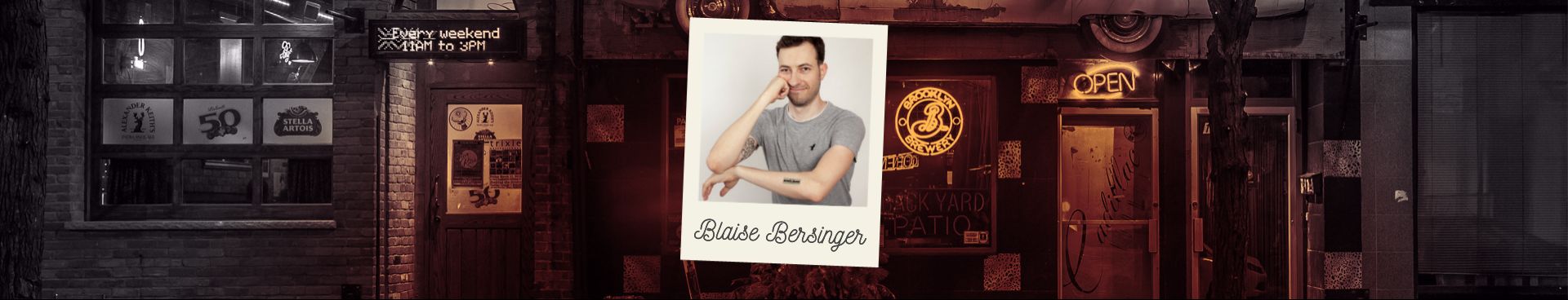 Portrait de Blaise Bersinger, humoriste et chroniqueur suisse