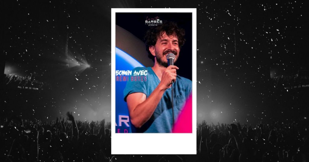 Rémi Boyes : affiche de son spectacle au Barbès Comedy Club