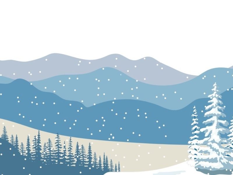 Illustration de paysage neigeux