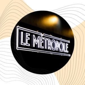 Enseigne du Théâtre le Métropole à Paris