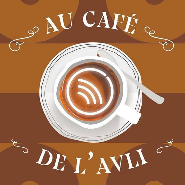 Au café de l'Avli : vignette du podcast suisse de l'association vaudoise des ligues d'improvisation