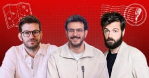 De Morges-sous-Rire à Lausanne — de gauche à droite : Thomas Wiesel, Yacine Nemra et Charles Nouveau