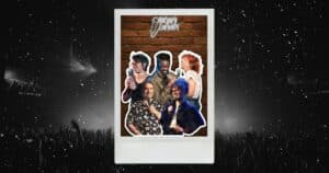 Affiche du plateau Origami Comedy avec Emilie Prr, Jérémy Ippet, Juliette Clocher, Poulet de Feu et Yacine Belhousse