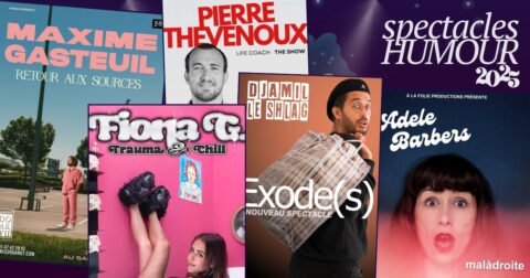 Maxime Gasteuil, Fiona G., Pierre Thevenoux, Djamil le Shlag et Adele Barbers : notre sélection de spectacles humour 2025