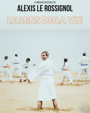 Affiche du spectacle d’Alexis Le Rossignol : Le sens de la vie (classé 21e)