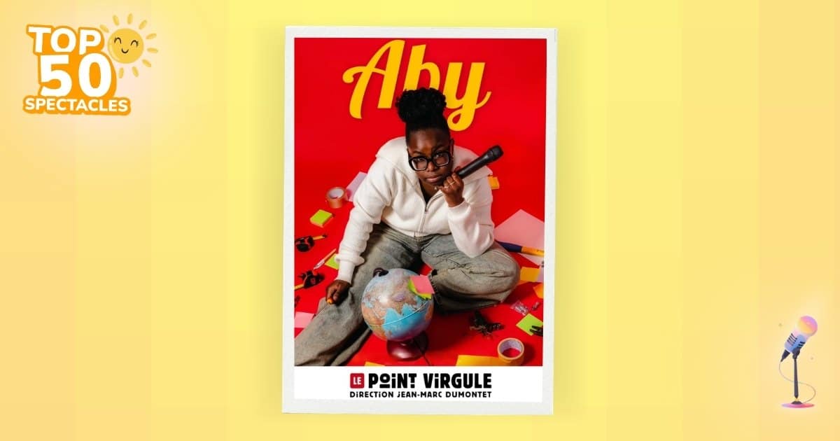 Affiche du spectacle d’Aby au Point Virgule