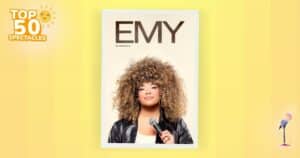 Affiche du spectacle de l’humoriste Emy en rodage et en tournée Affiche du spectacle de l’humoriste Emy en rodage et en tournée